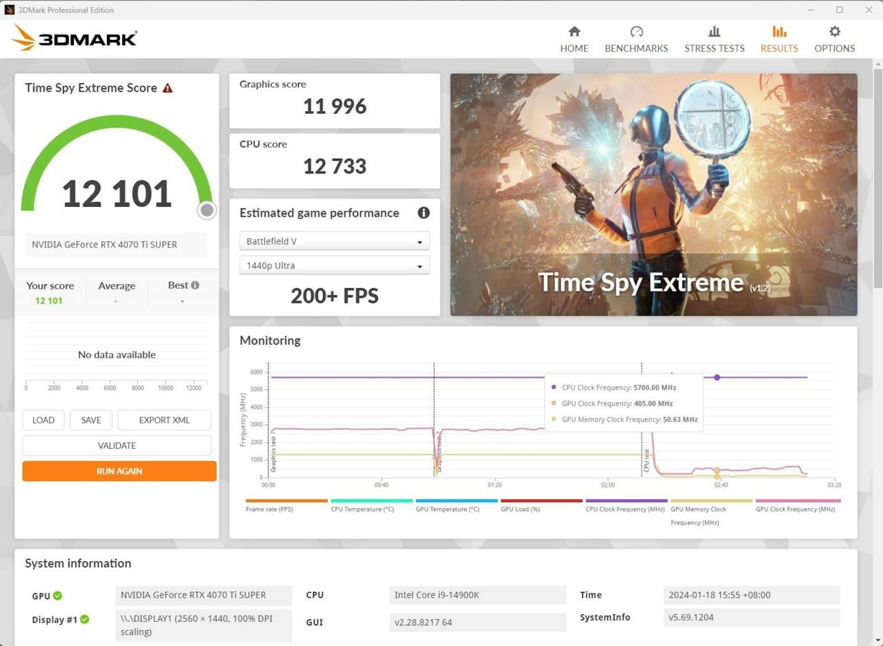 ASUS TUF Gaming RTX 4070 Ti Super显卡评测，又静又强真的钛Super