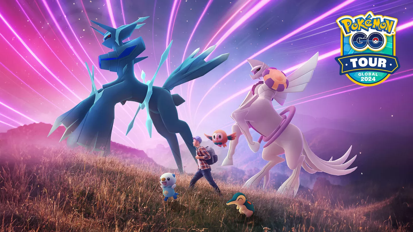 《Pokémon GO》帝牙卢卡/帕路奇亚起源形态「Tour：神奥地区」首度登场