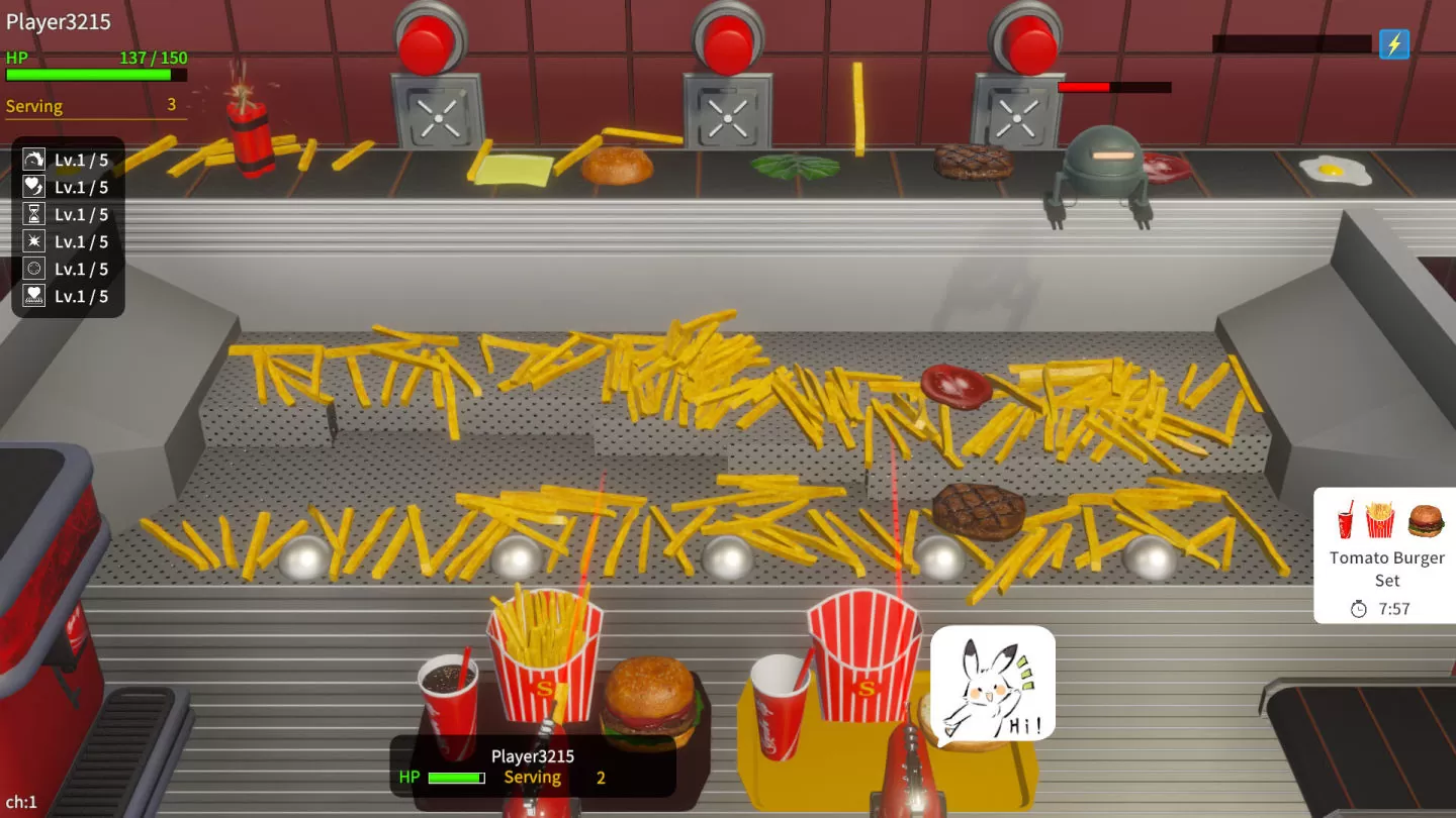 《French Fries Pusher Friends》Steam 版发售，最多四名玩家享受薯条乐趣！