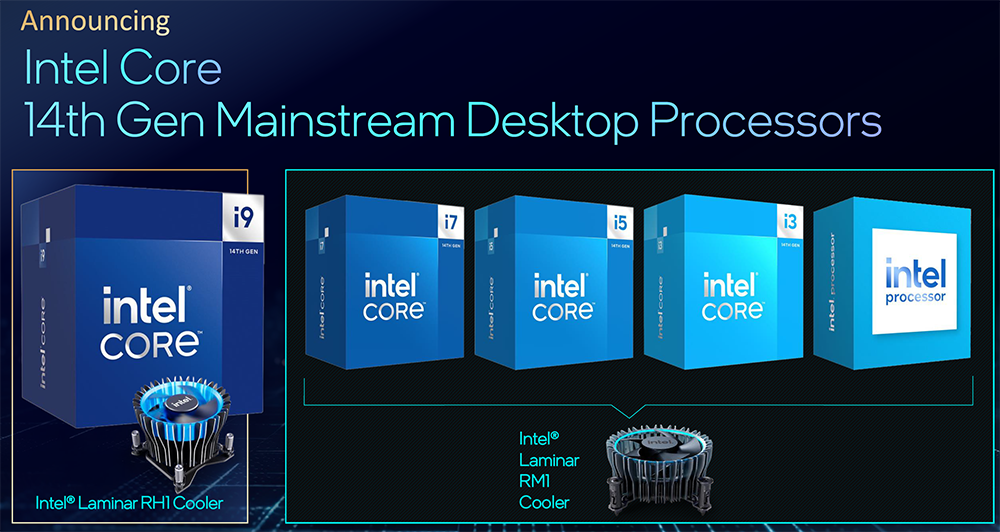 Intel推出更多第 14 代桌机、笔记本处理器成员，65W、35W 和 Raptor Lake-HX 系列 - 电脑王阿达