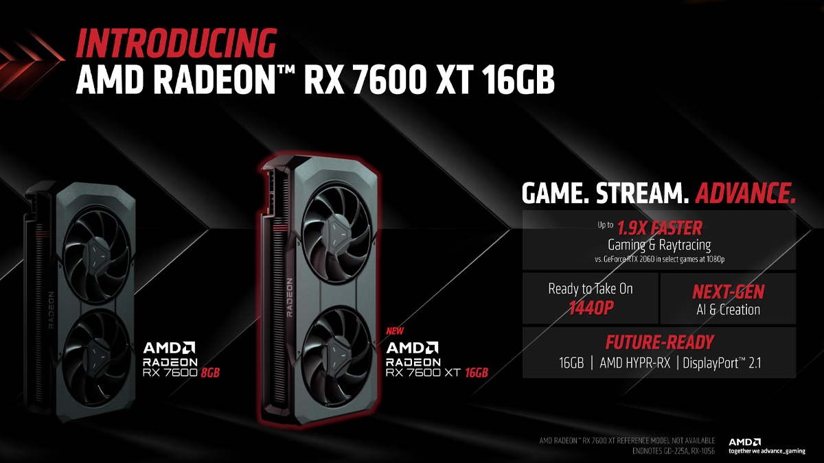 AMD公开最新入门显卡Radeon RX 7600 XT！16GB显存