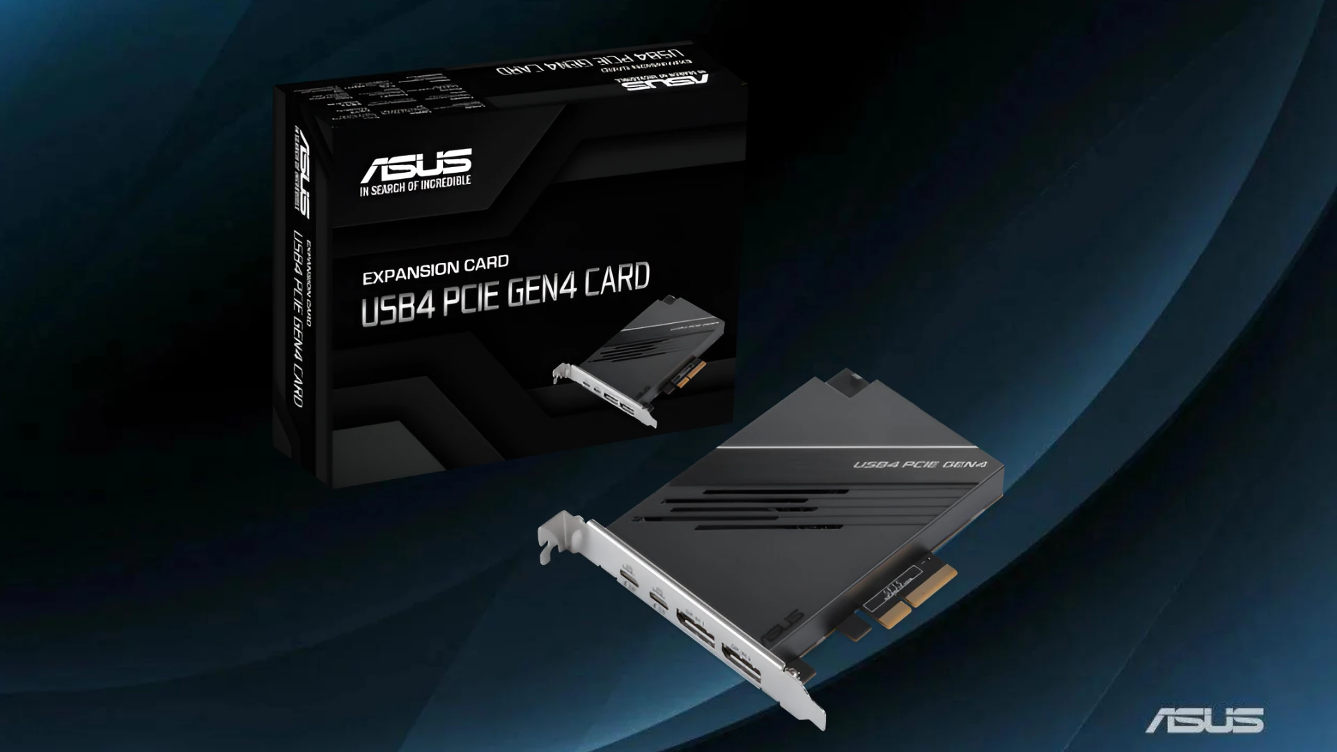 ASUS USB4 PCIE GEN4 CARD扩展卡发布，提供USB4 Type-C和60WPD支持