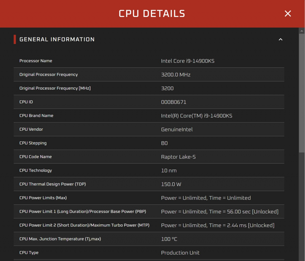 Intel Core i9-14900KS规格曝光，单核6.2GHz、功耗上看410W