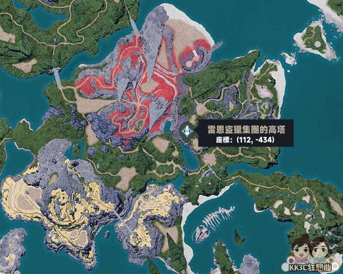 幻兽帕鲁五大高塔位置、Boss属性、建议等级-01