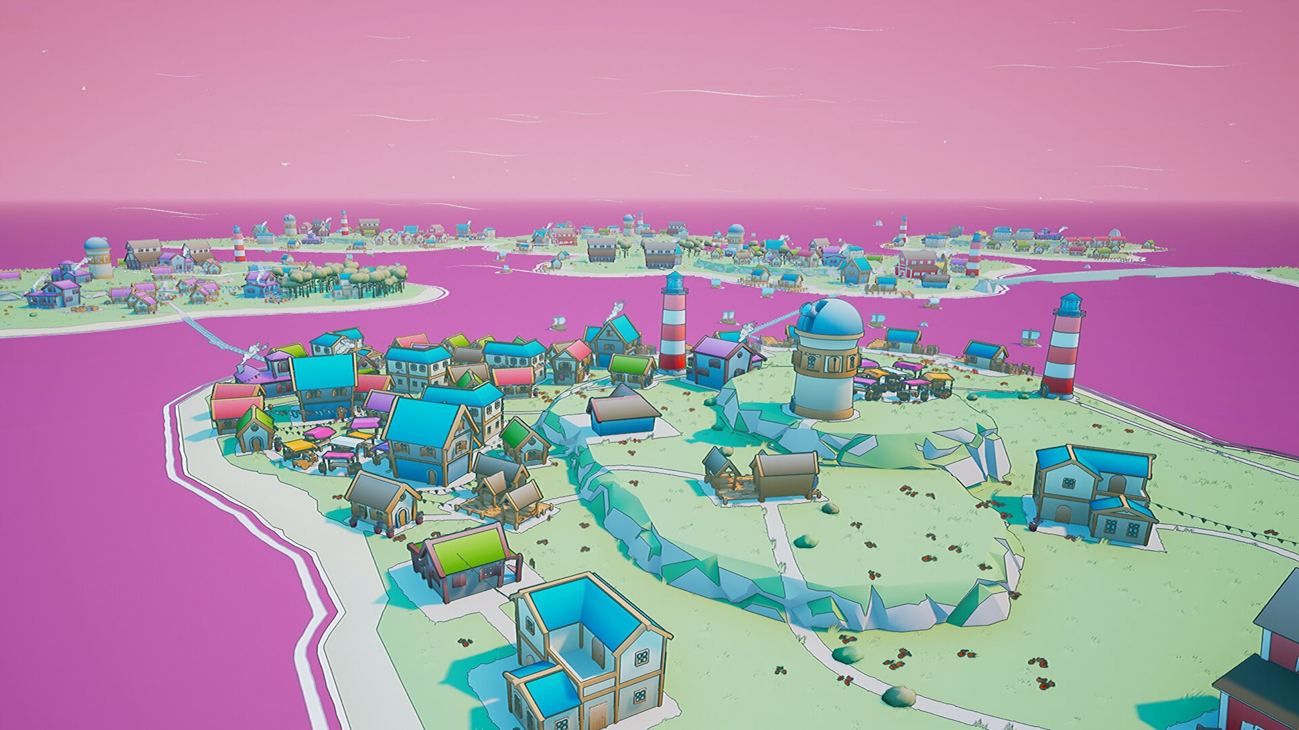 Steam疗愈系建设模拟游戏Tranquil Isle 随机小岛上建造小村庄 毫无限制让你自由创作