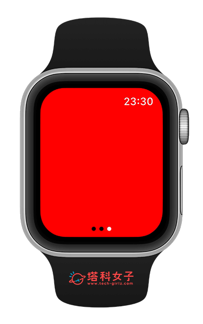 Apple Watch 手电筒 红色灯光