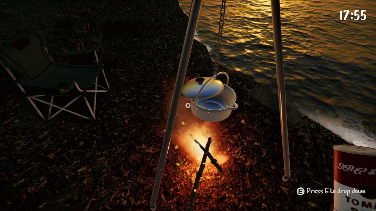Steam露营模拟器Camping Vlog Simulator 2024 有日夜变化、天候系统 露营装备随进度解锁