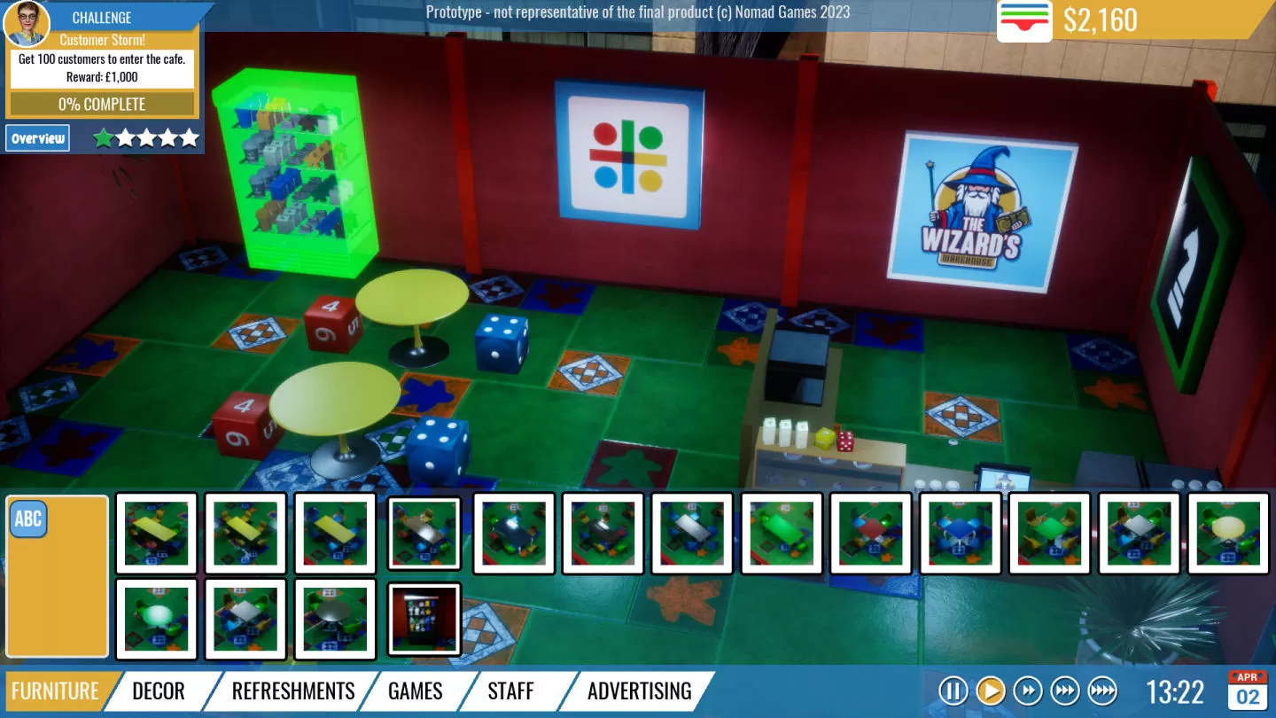模拟经营游戏新作《Board Game Cafe 桌游咖啡厅》Steam 页面上线