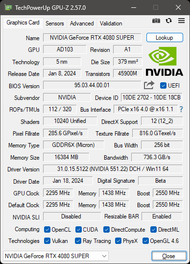 NVIDIA GeForce RTX 4080 SUPER FE 显卡评测开箱
