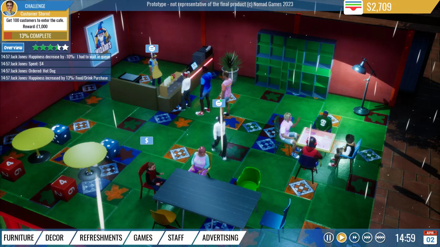 模拟经营游戏新作《Board Game Cafe 桌游咖啡厅》Steam 页面上线