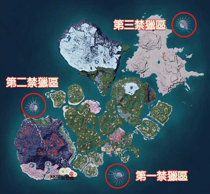 幻兽帕鲁 三大禁猎区 全小Boss帕鲁、塔主分布位置一览！ -01