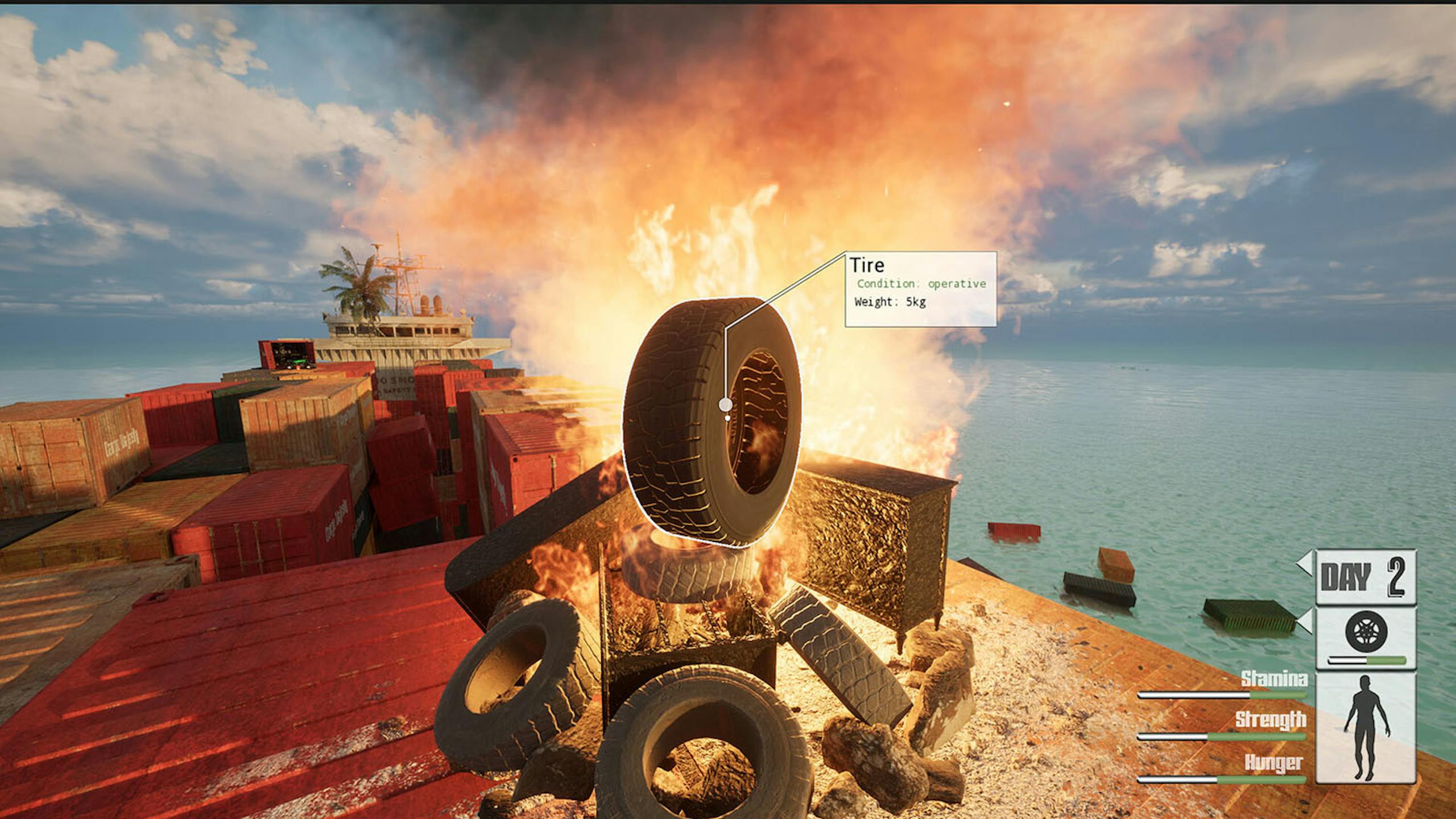Steam模拟生存游戏 30 Days on Ship 在货柜船上挖宝尝试生存 30 天