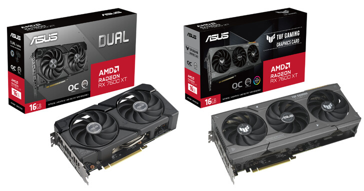 华硕TUF Gaming / ASUS Dual Radeon RX 7600 XT显卡上市，搭载16GB VRAM