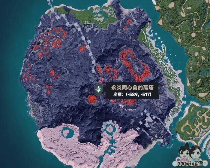 幻兽帕鲁五大高塔位置、Boss属性、建议等级-05