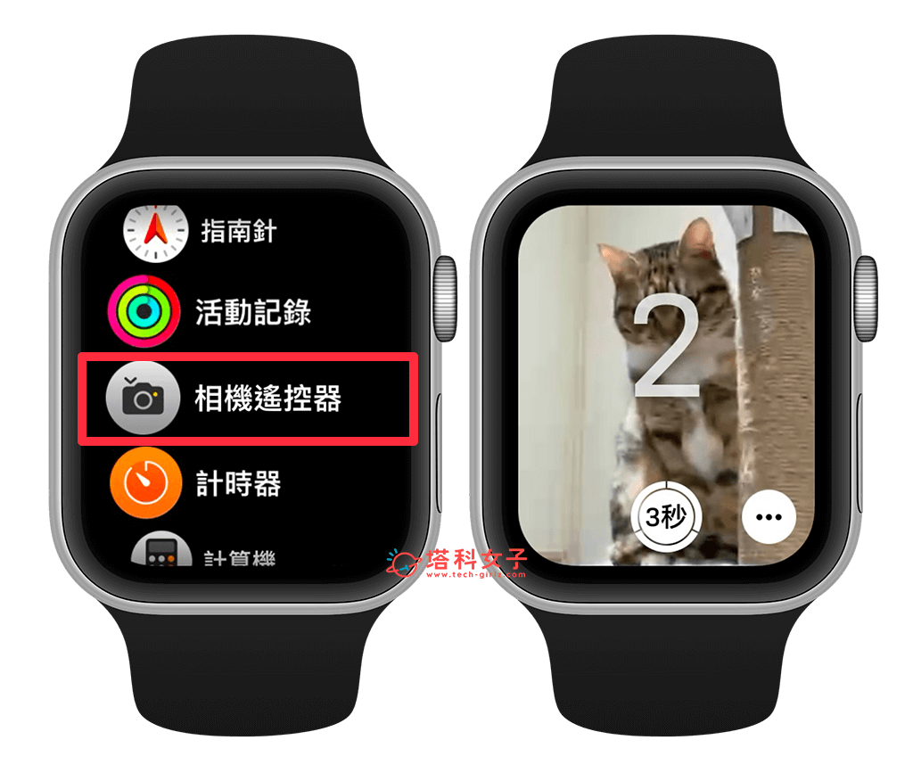 Apple Watch 手势拍照：相机遥控器