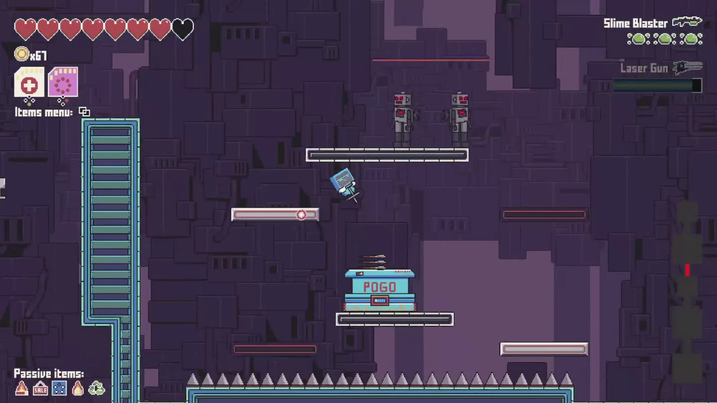 2D 跳跃动作《Pogo Rogue》4 月免费推出，用弹跳杆闯过层层难关往高处迈进！