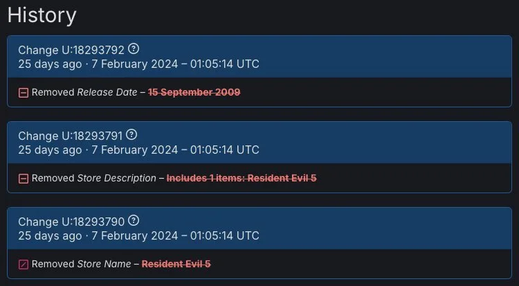 《生化危机5》重制版快宣布了？ 卡普空修改Steam商店后台名称、发售日期