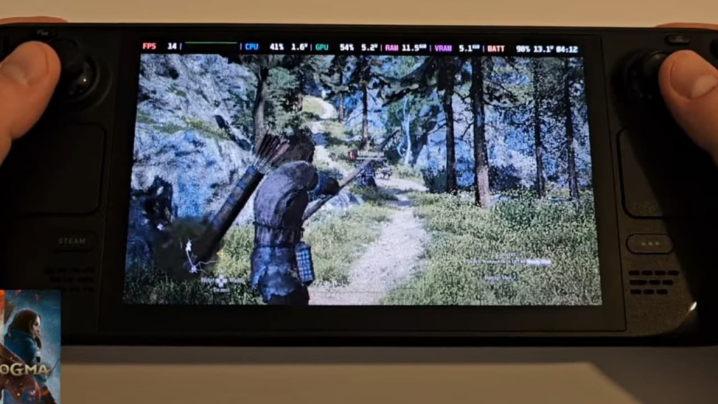 SteamDeck 遇危机 玩《龙族教义2》城池地区 fps 只有10