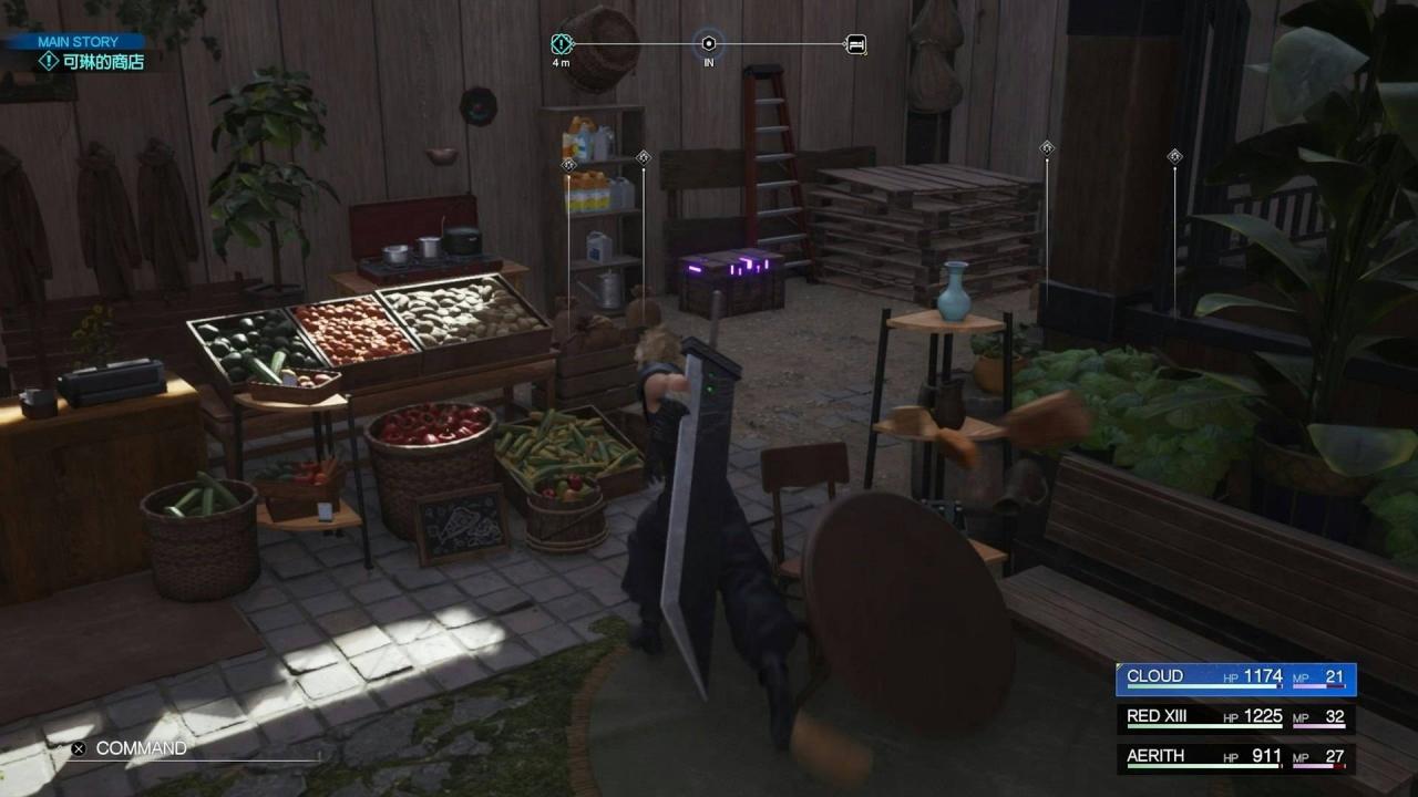 永恒长杖 - 格拉斯兰地区陆行鸟牧场内商店旁的宝箱