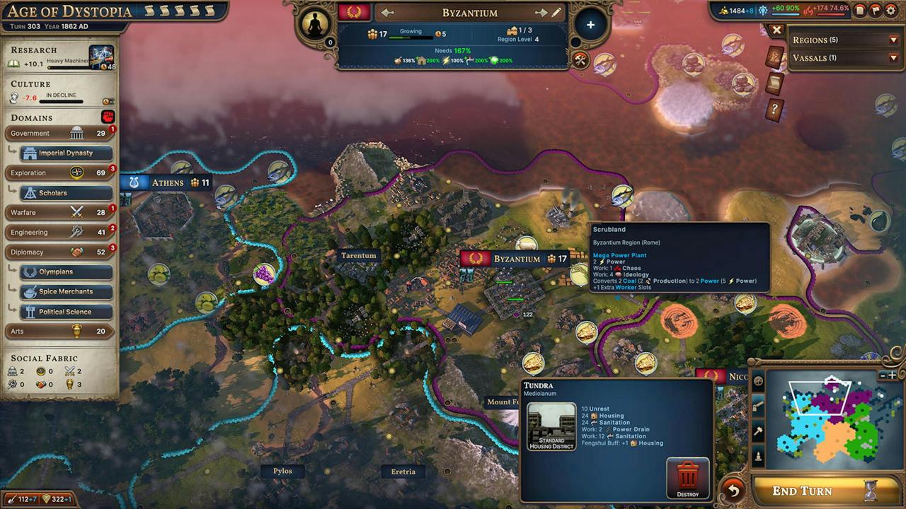 Steam回合策略4X游戏Millennia 从史前打到未来 还有架空历史和幻想科技