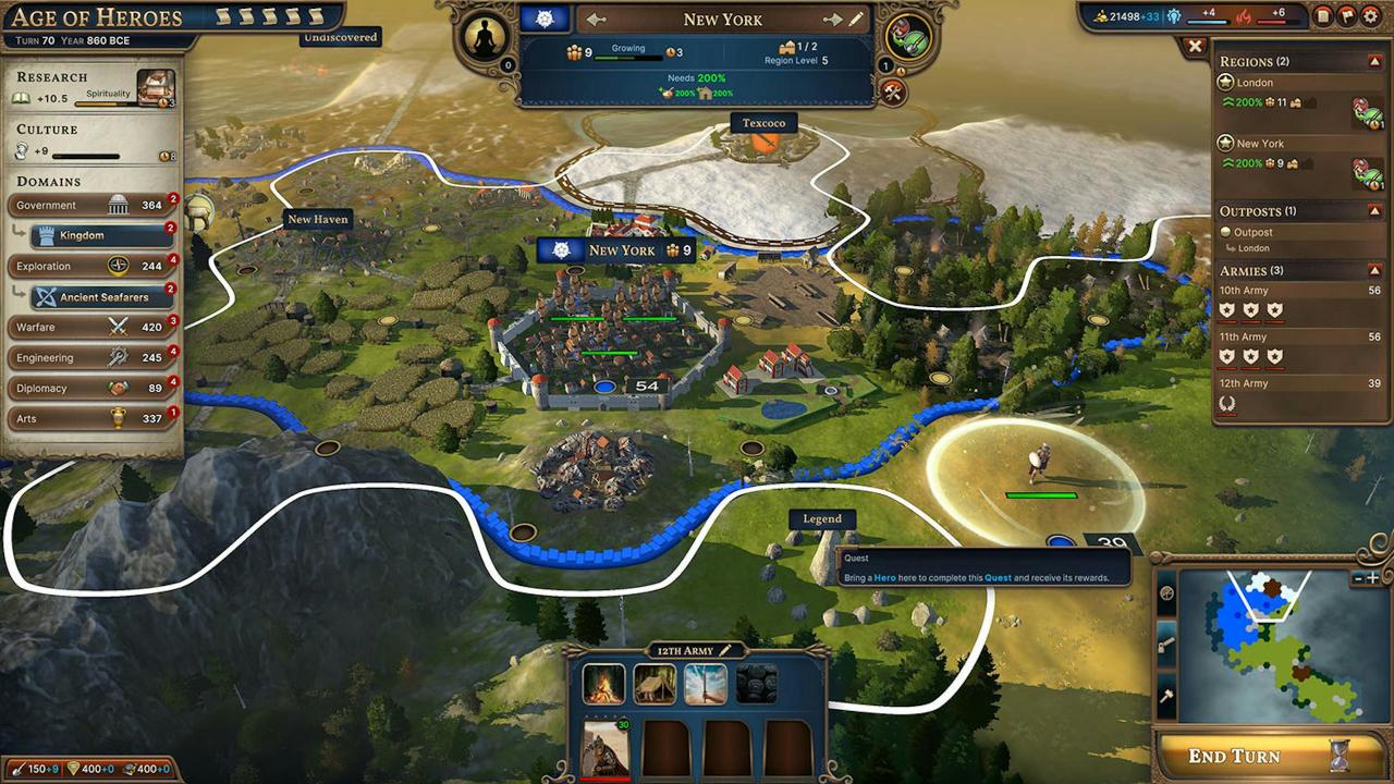 Steam回合策略4X游戏Millennia 从史前打到未来 还有架空历史和幻想科技