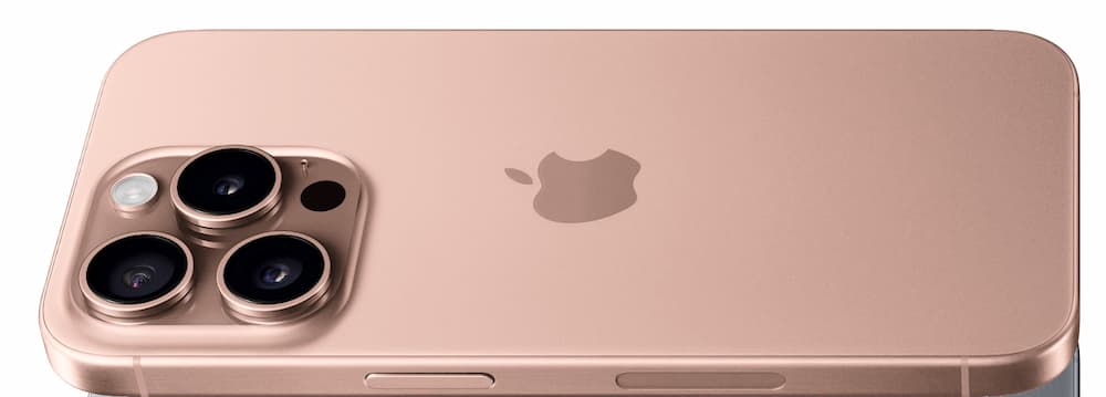 iPhone 16 Pro 玫瑰金色（玫瑰钛金属）
