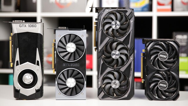 NVIDIA 入门显卡从 GTX 1060 到 RTX 4060，实测显示每一代的效能提升幅度越来越小 - 计算机王阿达