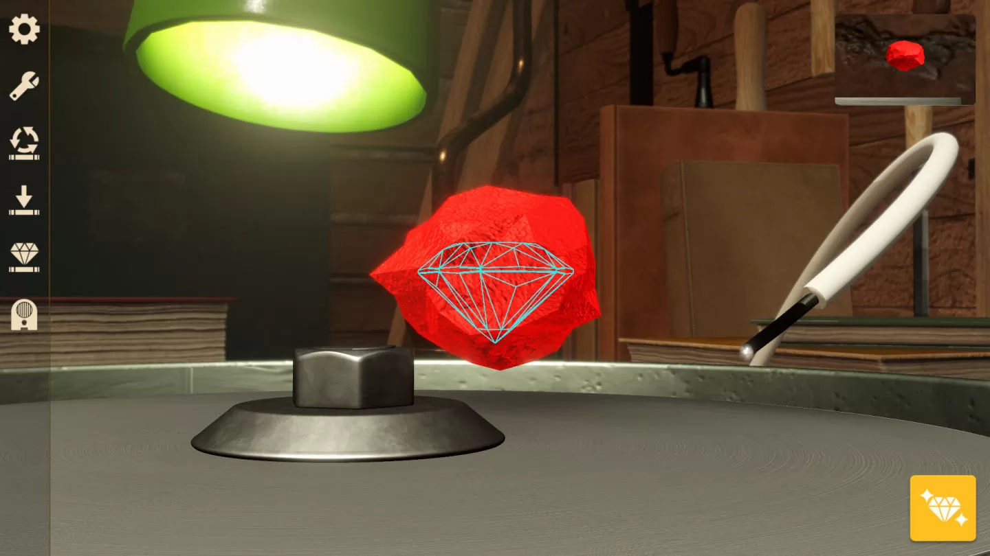 《LAPIDARY：宝石工艺模拟器》Steam 页面上线，雕琢各种原石变成闪耀宝石