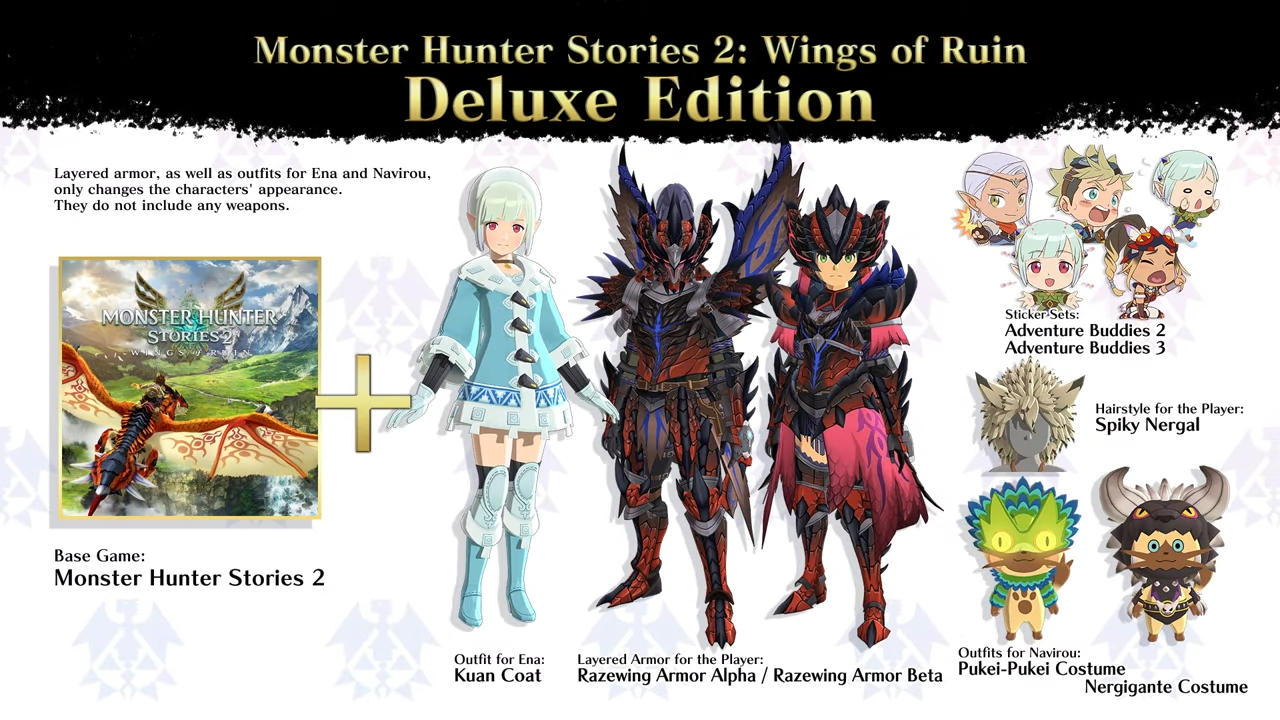 CAPCOM宣布《Monster Hunter Stories 2》即将移植PS4，同时公开预购奖励