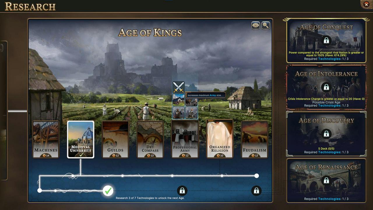 Steam回合策略4X游戏Millennia 从史前打到未来 还有架空历史和幻想科技