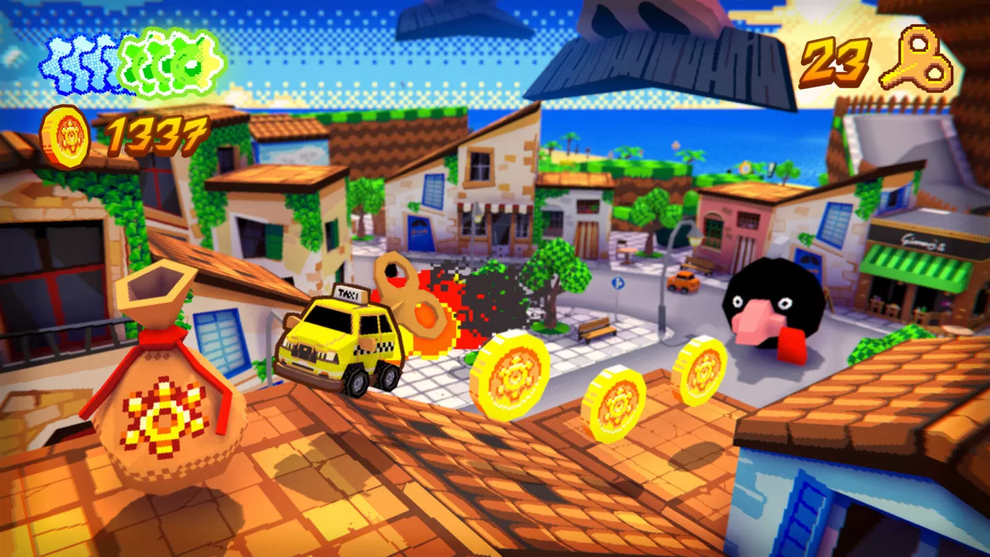 致敬 Nintendo 64 时代怀旧风 3D 动作《Yellow Taxi Goes Vroom》发售日公开