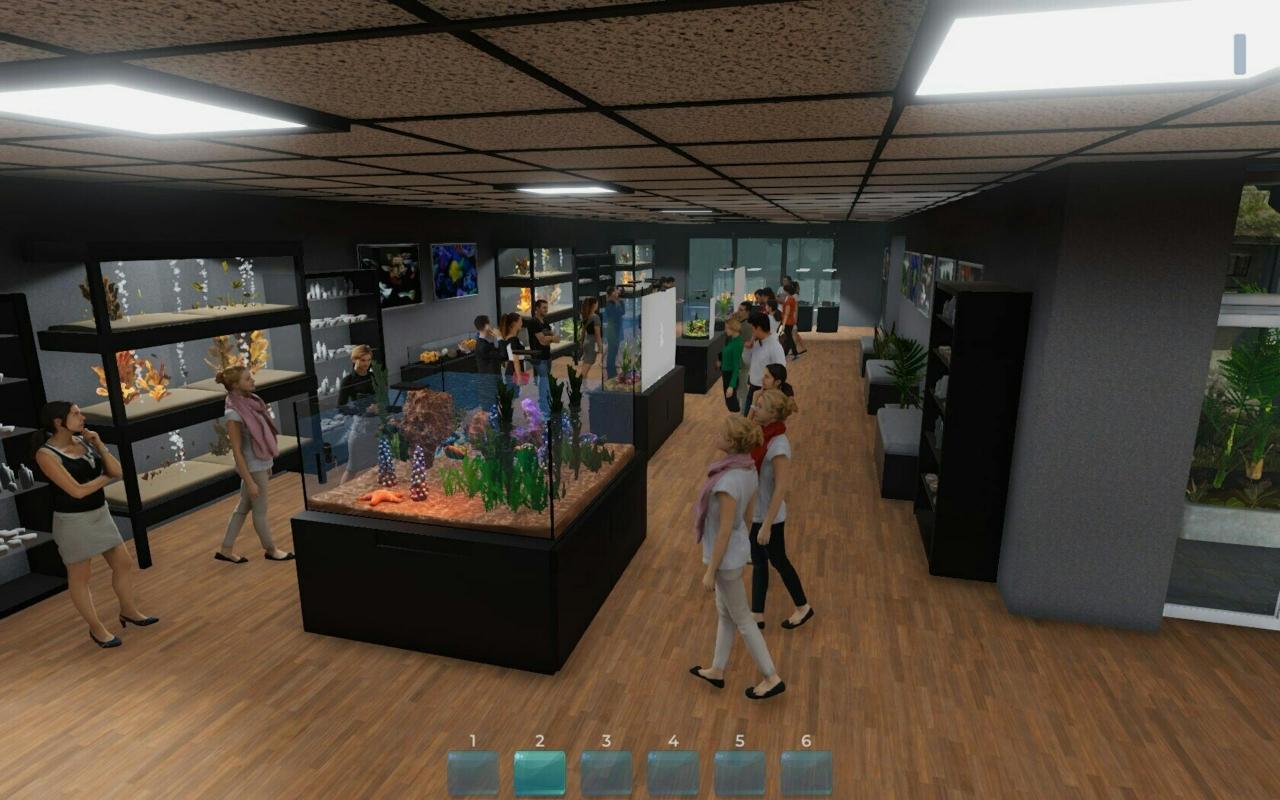 Steam水族箱建造Aquarist 经营水族馆打造水族缸 造景、鱼种选择全都自己来