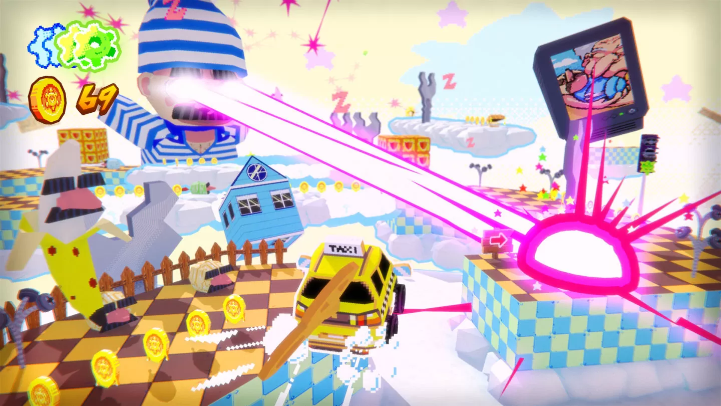 致敬 Nintendo 64 时代怀旧风 3D 动作《Yellow Taxi Goes Vroom》发售日公开