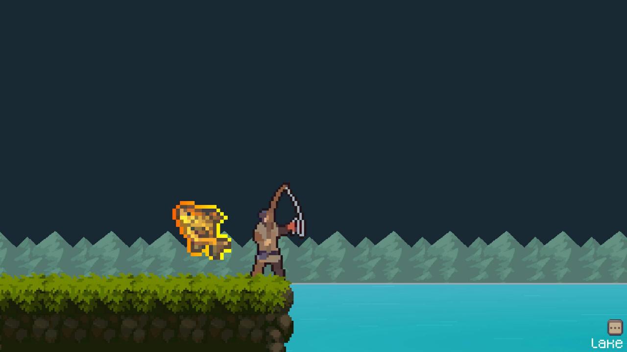Steam放置型钓鱼模拟Idle Waters 打开电脑边工作边钓鱼 鱼上钩趁空挡扬竿