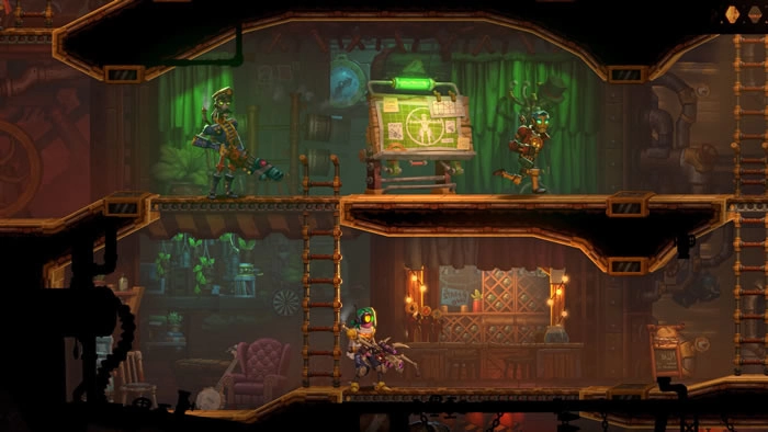 《SteamWorld Heist II》公开最新实机介绍影片，分享游戏内特色系统玩法特征