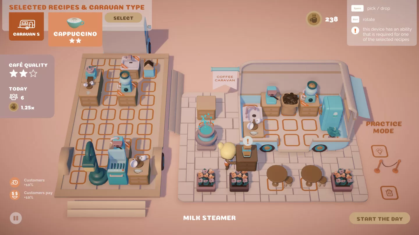 3D 模拟经营《Coffee Caravan 咖啡餐车》上架 Steam，打造独一无二的美味咖啡行动据点
