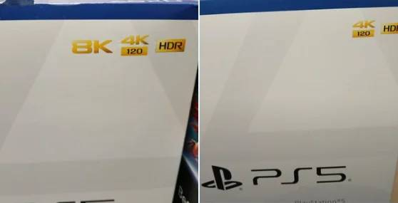 Sony 悄悄将 PS5 包装盒上的 8K 标志取消