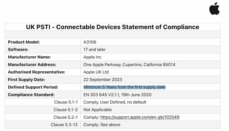 iPhone操作系统可以更新几年？ 苹果承诺至少5年起 比对手更长
