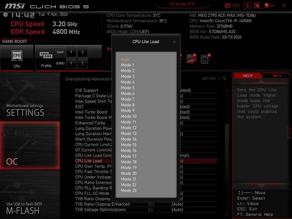 MSI发布BIOS设置指南，改善Intel Corei9-13900K和Corei9-14900K游戏稳定性