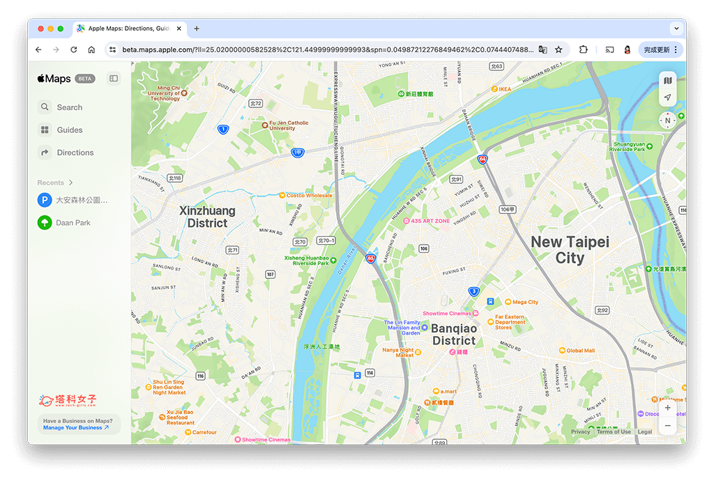 Apple Map 网页版终于来了！ 苹果正式推出 Apple 地图网页版本 （使用教学）