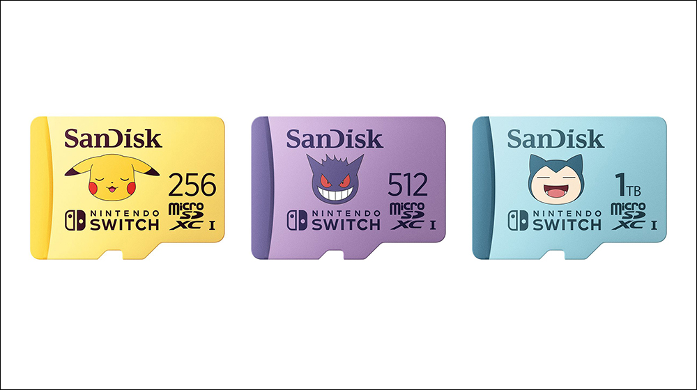 SanDisk 推出全新宝可梦联名款 microSD 卡，1TB 超大容量卡比兽卡登场！ - 掘金咖