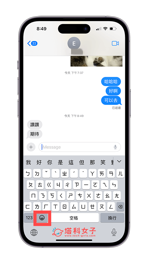 iPhone 表情符号贴图怎么用？在 iMessage 消息将 Emoji 作为贴图传送 第2张