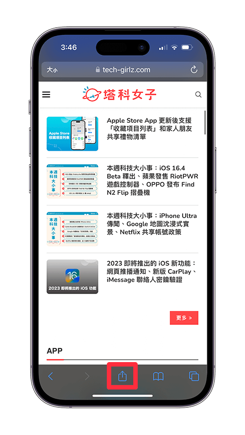 iPhone 网页放桌面教程，2 招将 网页加入主画面 第2张