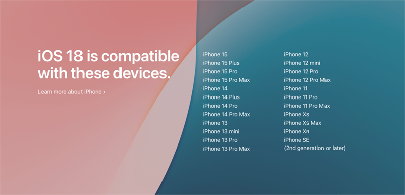 iOS 18支援机型、可以升级的28款机型清单一次看 第2张