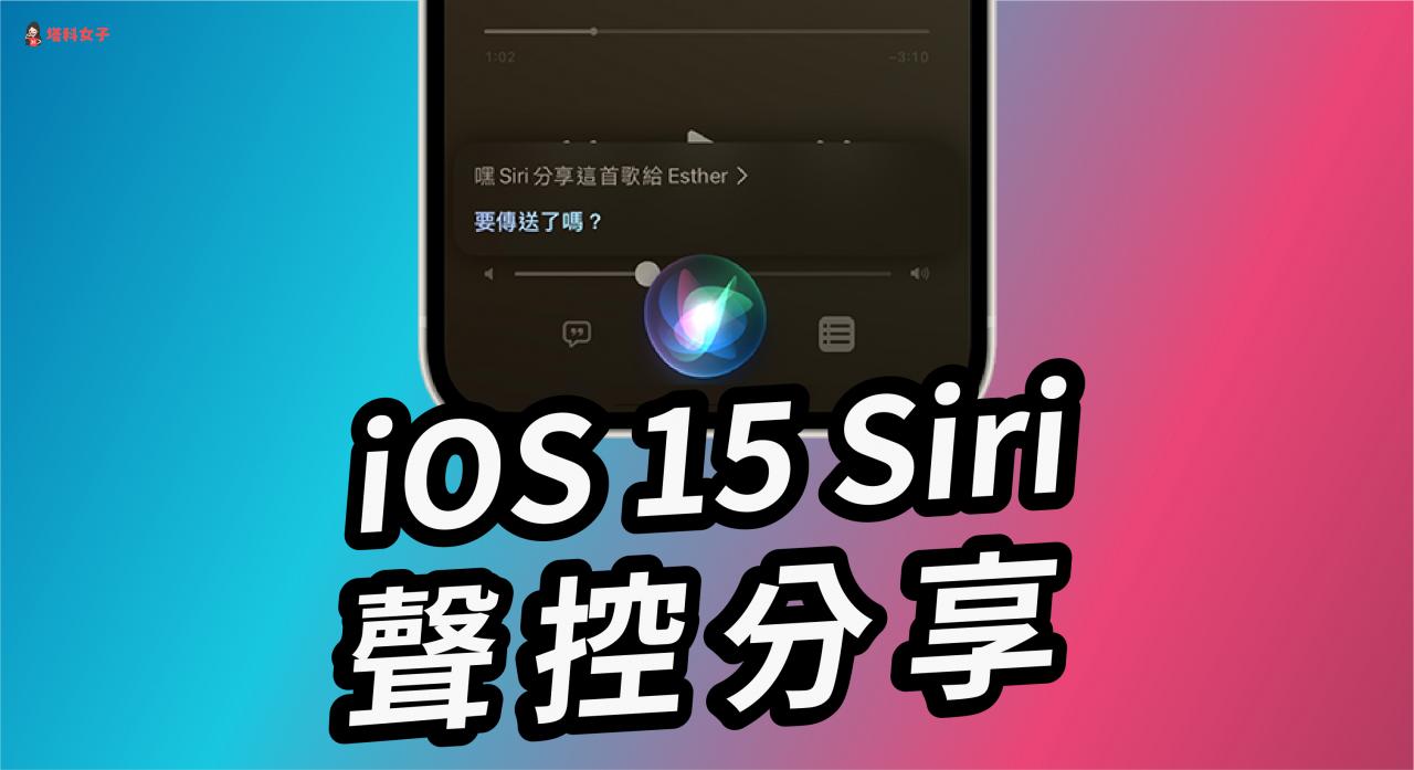 iOS 15 Siri 语音指令可分享并传送照片、截图、连结与音乐给朋友 第1张