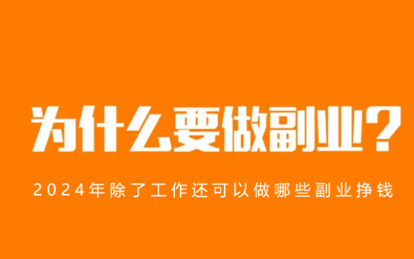 2024年除了工作还可以做哪些副业挣钱 第1张