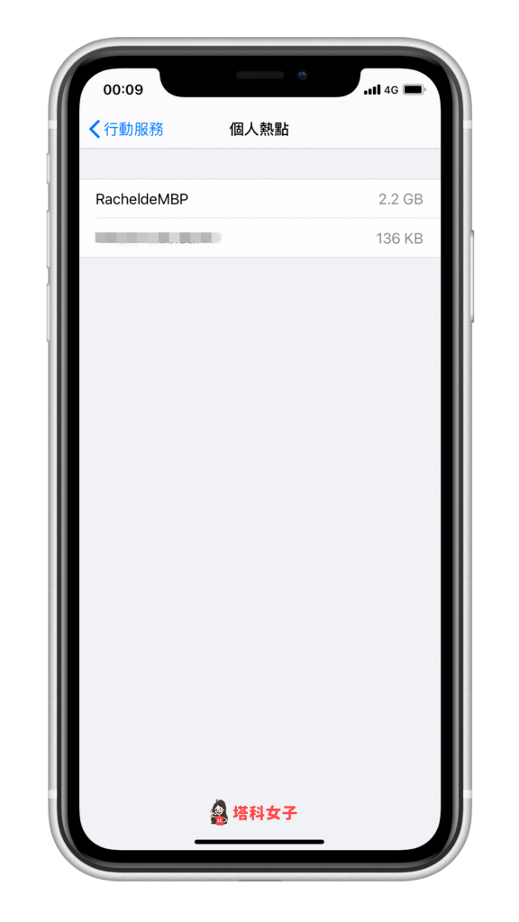 教你查看 iPhone 个人热点使用人数及个别装置的网络用量 第6张