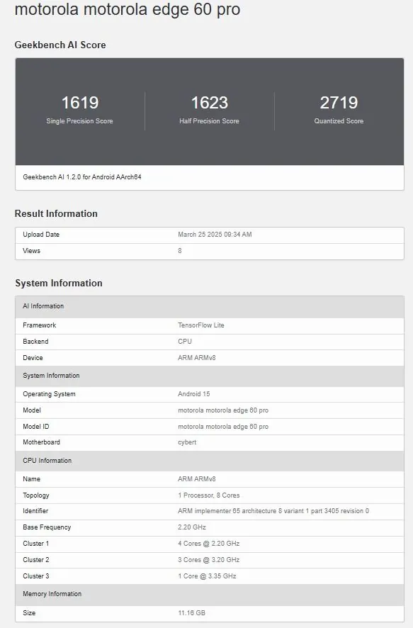 Moto Edge 60 Pro 新绿色渲染图，出现了一个新按钮，AI 跑分流出