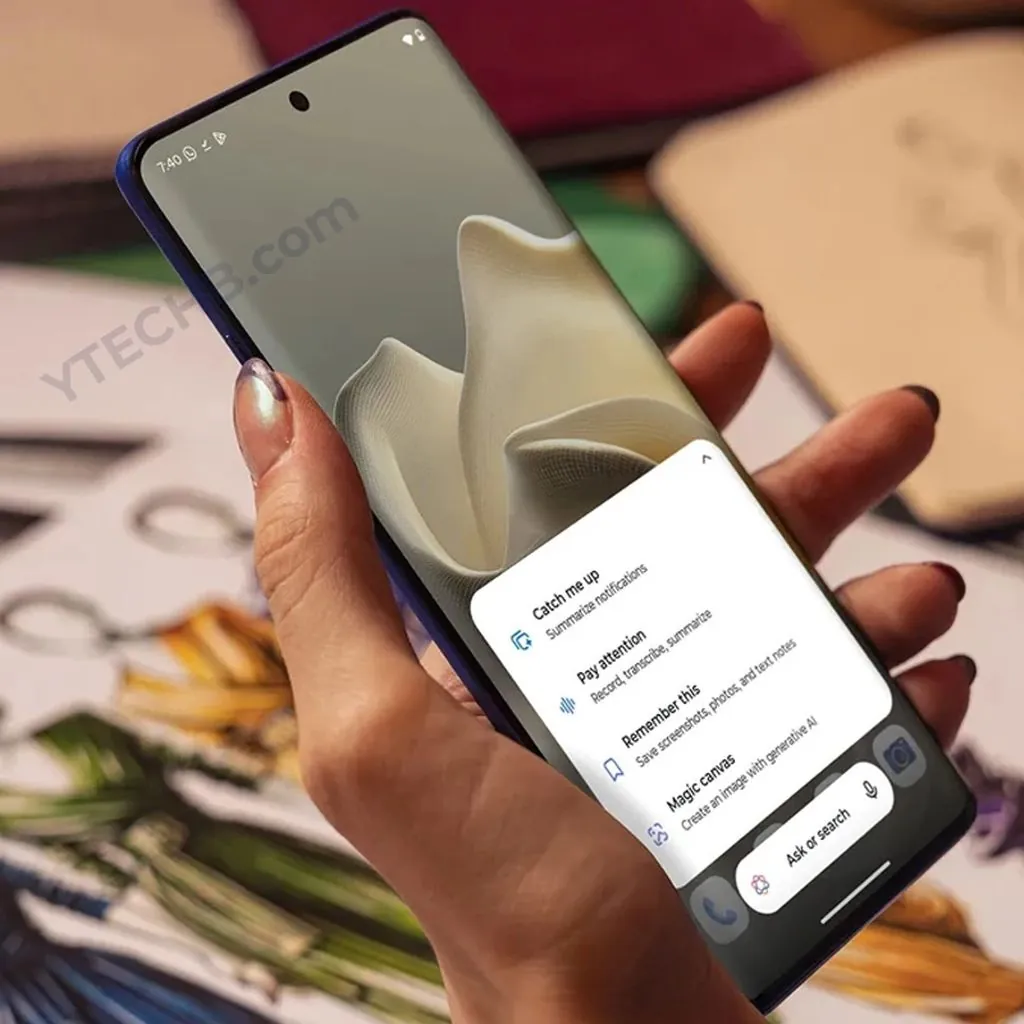 Moto Edge 60 Pro 渲染图曝光，新增 Moto AI 键，一键提供 AI 功能