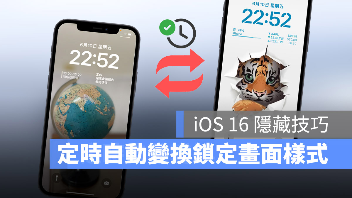 iOS 16 锁定画面隐藏技巧：随时间、地点变换不同的锁定画面壁纸 第1张